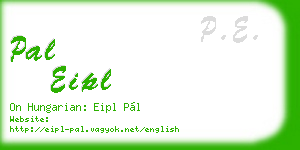 pal eipl business card